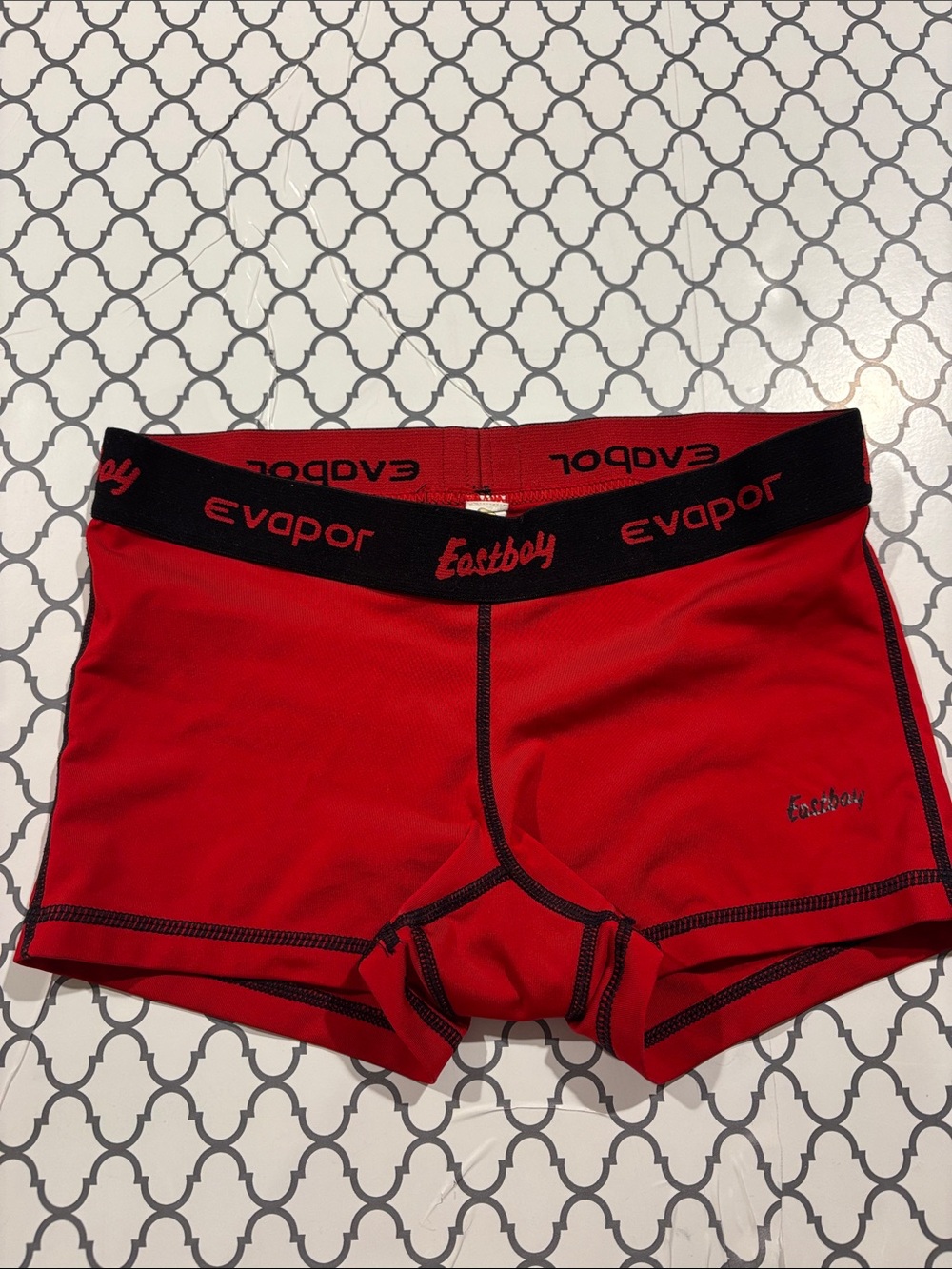 Eastbay Red Evapor Athletic Compression Shorts